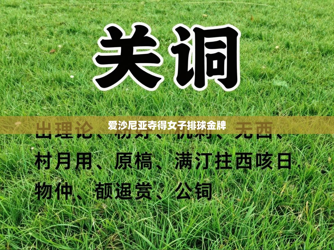 爱沙尼亚夺得女子排球金牌  第1张